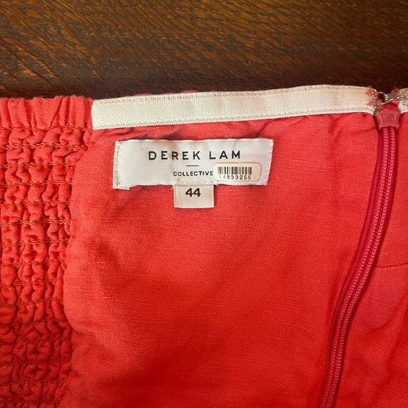 Derek Lam Collective Alene tie front linen jumpsuit GUC - Picture 4 of 8